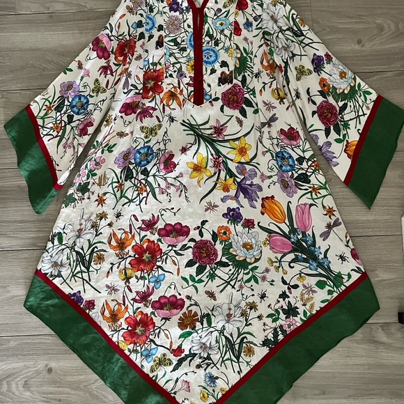 NWT - Gucci Caftan Linen Dress - Size 38 - Picture 13 of 13